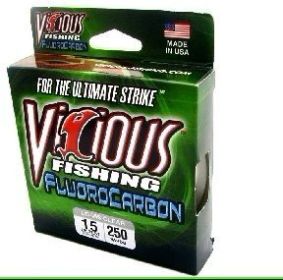 Vicious Fluorocarbon Clear Line 250yd 6lb