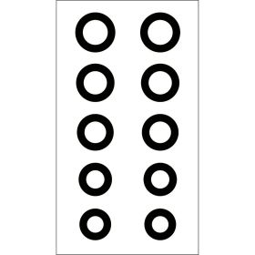 Gunstar Chubby Circle Reticle Set Black