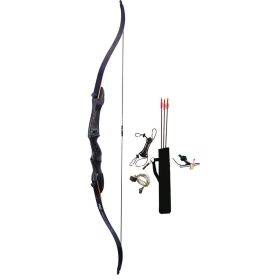 PSE Pro Max Traditional Recurve Bow Set Wood Riser 54 in. 20 lbs. RH