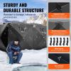 Portable Ice Shelter, 6-8 Person Pop-Up Ice Fishing Tent, 70 Square Feet Fishable Area, Ice Shanty for Winter Fishing